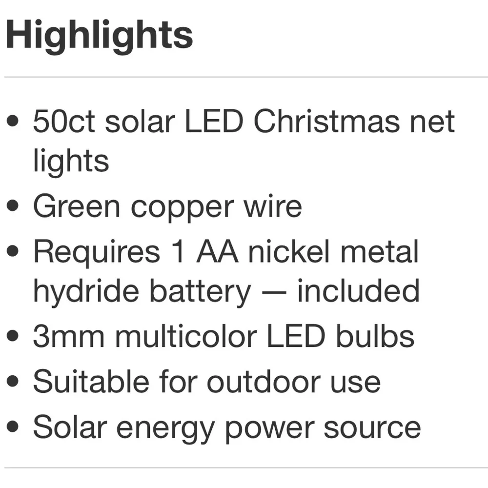 WONDERSHOP NWT 50ct led net lights -multicolor -3x4 -SOLAR